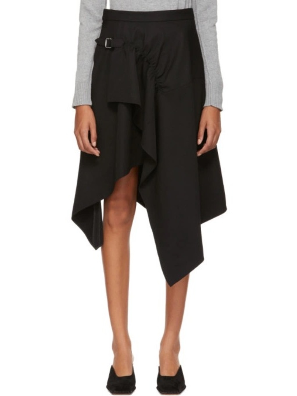 NWT 3.1 Phillip Lim Black Handkerchief Skirt